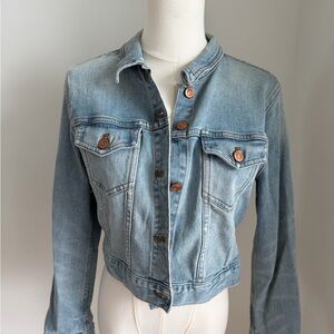 J.Crew Denim Cropped Jean Jacket — Light Wash, Size M